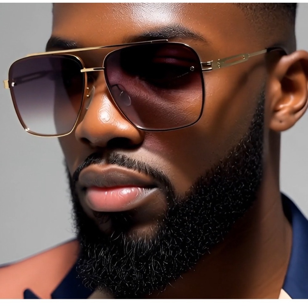 Classic Elegant Vintage Retro Hip Hop Style Sunglasses Square Silver Metal Frame